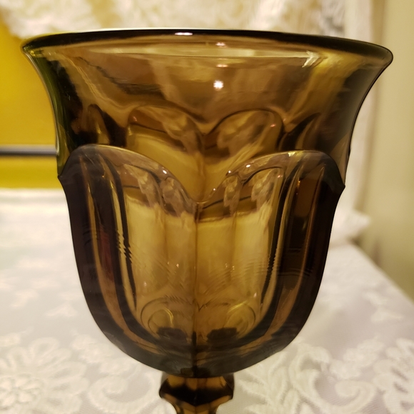 HOST PICK 💘 Vtg Noritake Gothic Black Smoke Glass Goblet Cup - Picture 2 of 6
